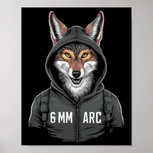 Poster 6 mm Arc Coyote Tir Sport Chasse