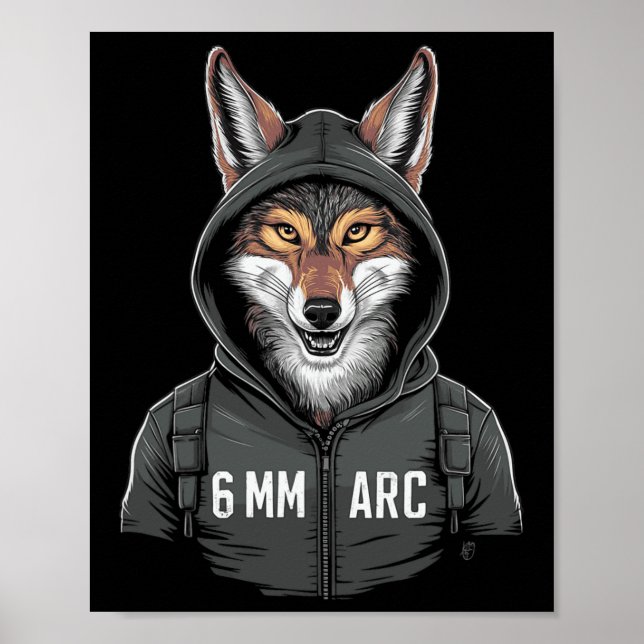 Poster 6 mm Arc Coyote Tir Sport Chasse (Devant)