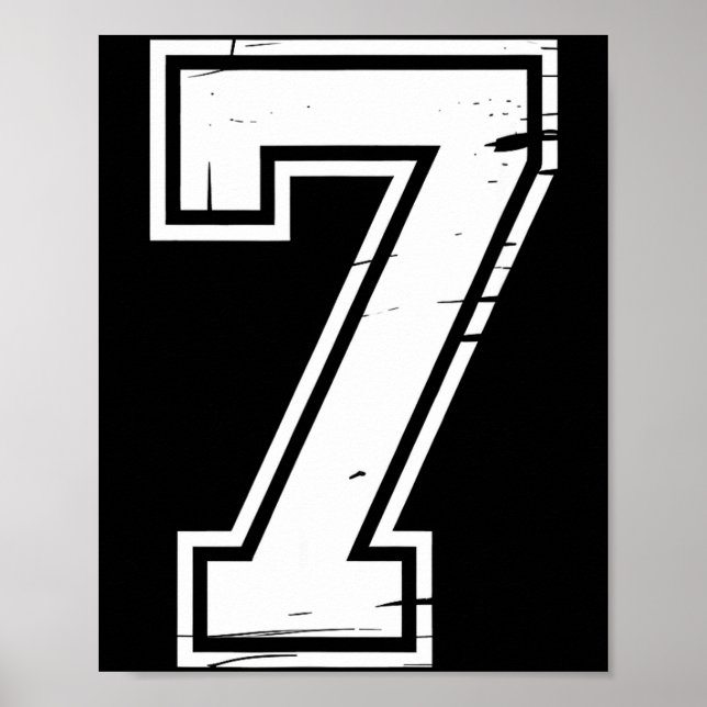 Poster 6 Number 67 Six Seven Meme  (Devant)