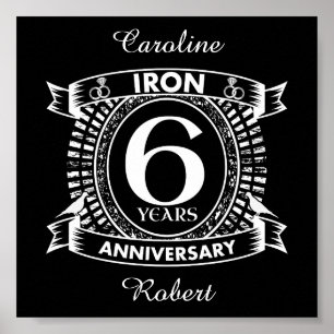 Poster 6e anniversaire mariage crête en détresse