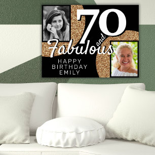 Poster 70 ans et Fabuleux Paillettes Dorées 2 Photo Anniv