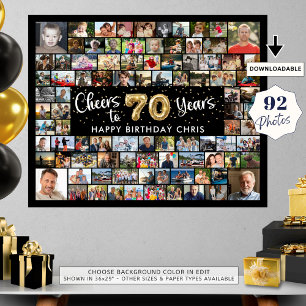 Poster 70e anniversaire 92 Photos Black Gold Cheers To Ye