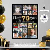 70e anniversaire Black Gold 16 Photo Cheers to Yea