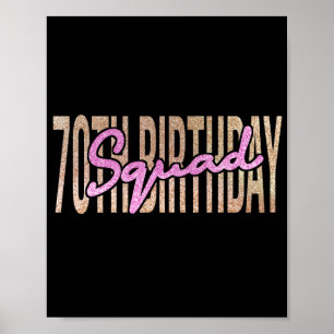 Poster 70th birthday squad quote sayings
