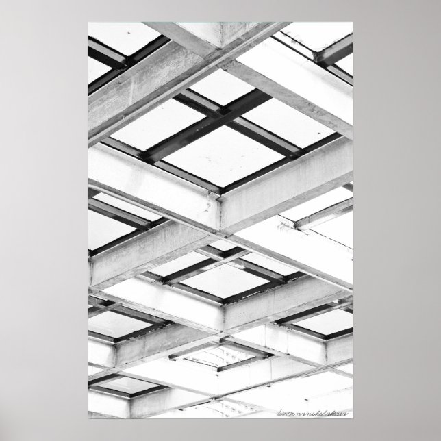 Poster 722013 Photographie De Structure Noire Et Blanche (Devant)