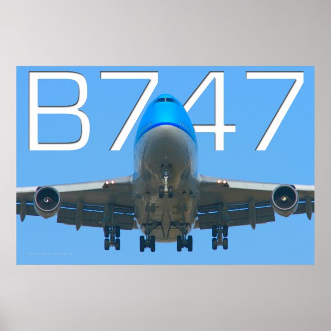 POSTER 747 AIRLINER (Devant)