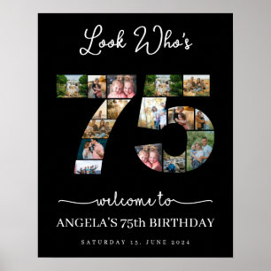 Poster 75 ans look qui a 75 ans fête