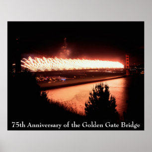 Poster 75th Anniversary of the Golden Gate Bridge
