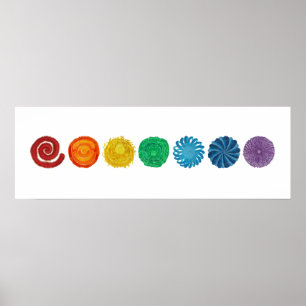 Poster 7 chakras #1 Effacement de l'oeuvre