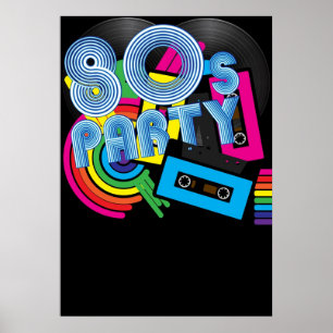 Poster 80 Retro Party