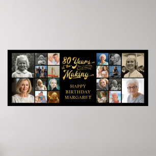 Poster 80e anniversaire 20 Photos 80 ans à venir