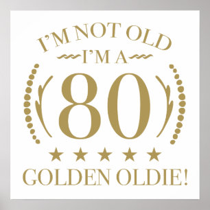 Poster 80e anniversaire Golden Oldie