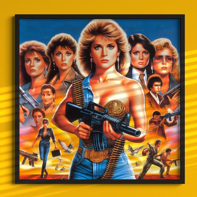 Poster 80's Action Girls (Créateur téléchargé)