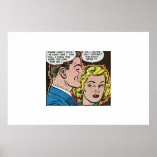 Poster 80s âge d'or Horreur bandes dessinées vintages