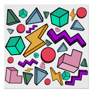 Poster 80s esthétique Vintage rétro