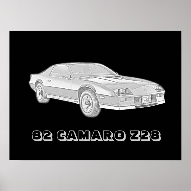 Poster 82 Camaro Z28 (Devant)