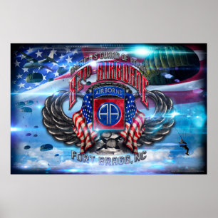 Poster 82e fort aéroporté Bragg