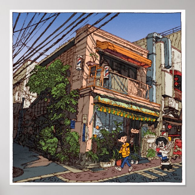 Poster 84:Barber Harutan/Kichijoji (Devant)