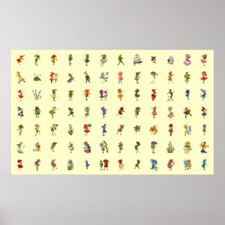 Poster 84 Enfants à fleurs