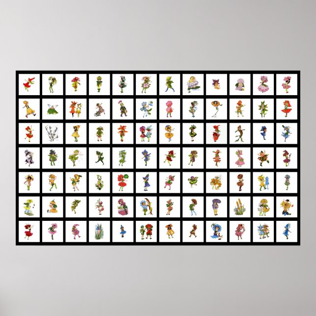 Poster 84 Enfants à fleurs (Devant)
