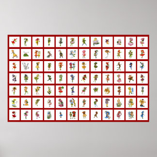 Poster 84 Enfants à fleurs