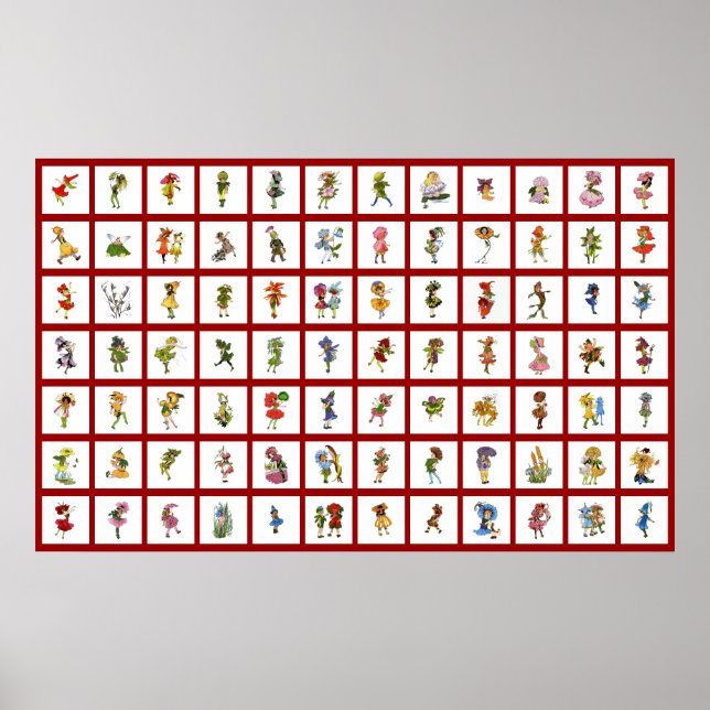 Poster 84 Enfants à fleurs (Devant)