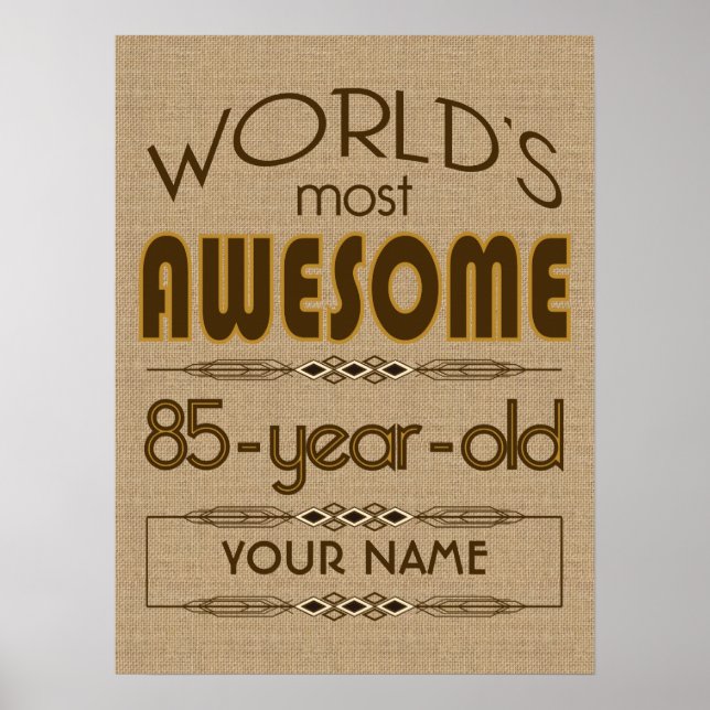 Poster 85e anniversaire du monde meilleur fabuleux (Devant)