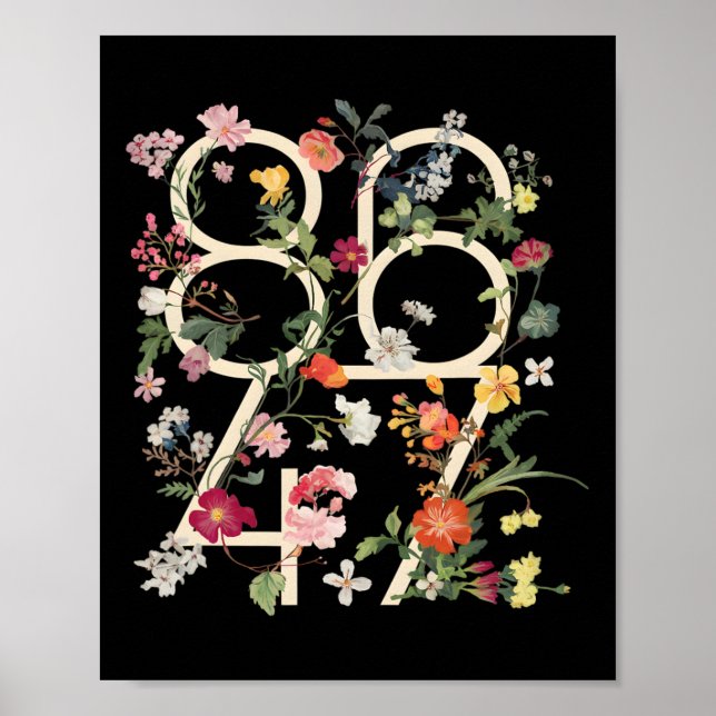 Poster 8647 Résister Subtil Floral Foxtrot Delta Tango Pr (Devant)