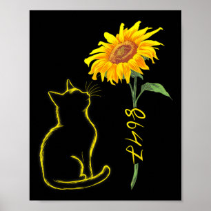 Poster 8647 Subtil Anti Trump 86 47 Chat Tournesol Floral