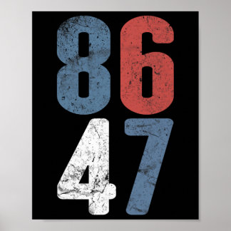 Poster 86 47 Anti-trump Vintage 8647 _3