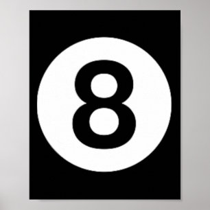 Poster 8 Billard Billard Billard Billard Costume de table