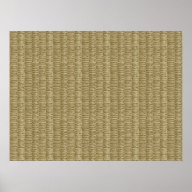Poster 8 bits Pixel Tatami Mat 畳 (Devant)