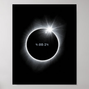 Poster 8 Éclipse solaire totale 2024