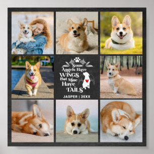 Poster 8 Photo Collage Animaux de compagnie Chien Perte S