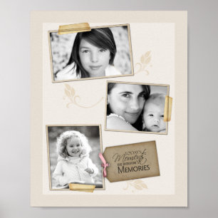 Poster 8"x10" 3 Fente Famille Collage Montage Aujourd'Hui