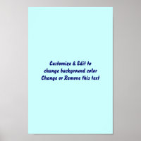 Poster 8" X 12" Blank add your image and text
