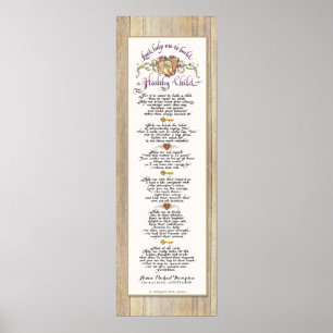 Poster 8 x 24 Construire un enfant en santé - Grange clôt