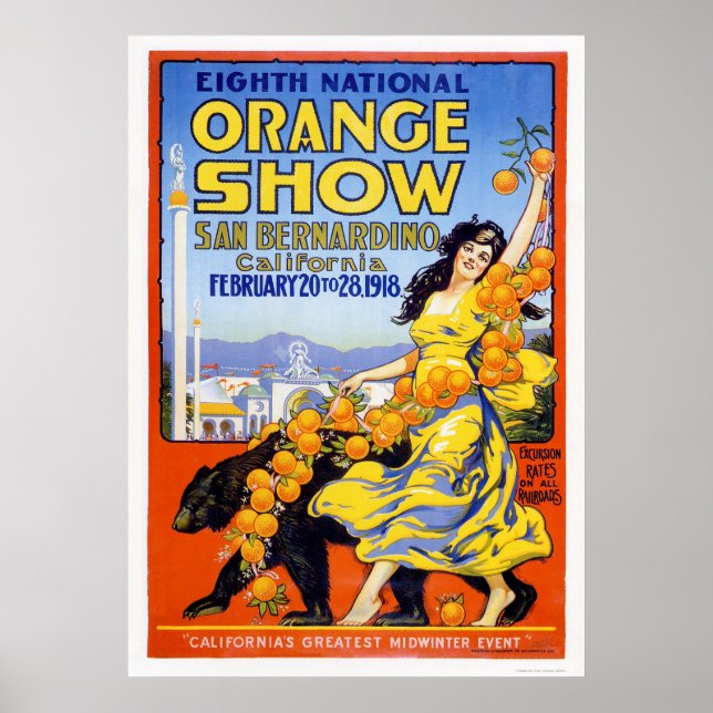 Poster 8e National Orange Show 1918 (Devant)