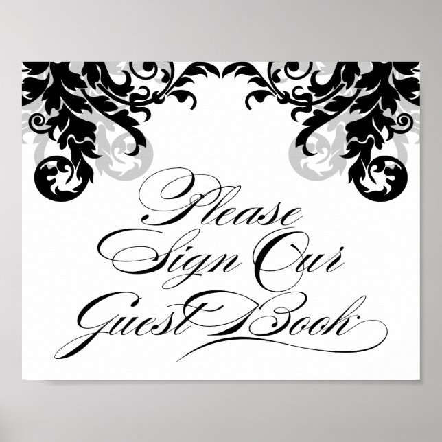 Poster 8x10 Flourish Signe Notre Livre d'Invité pour Fram (Devant)
