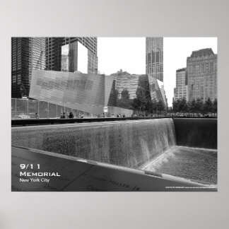 Poster 911 Memorial NYC 24x18 BW4