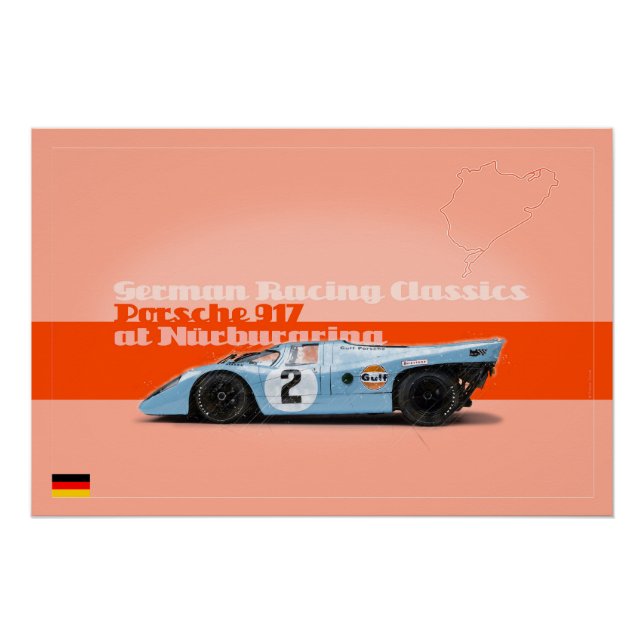 Poster 917 au Nurburgring (Devant)