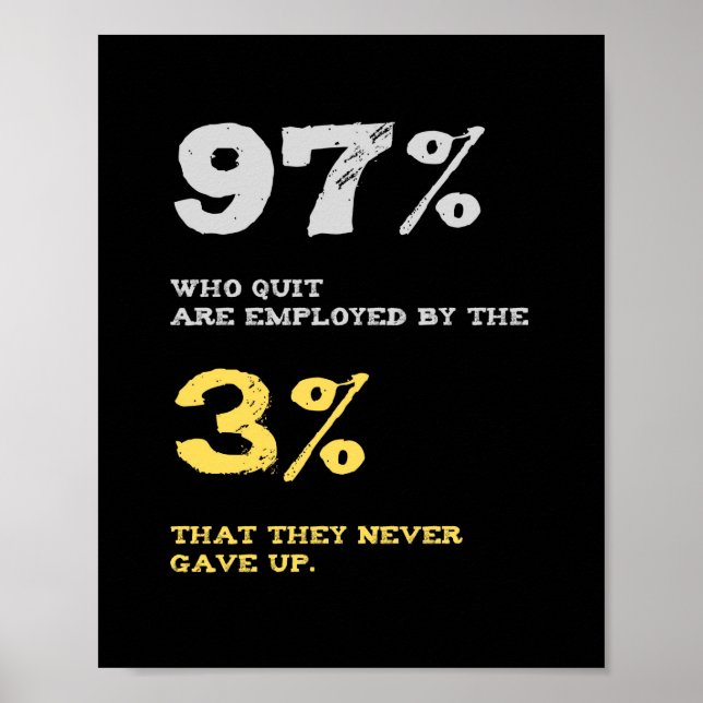 Poster 97 % des personnes qui quittent le marché du trava (Devant)