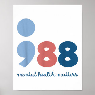 Poster 988 Mental Health S Suicide Prevention Awareness 