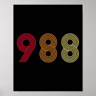 Poster 988 Tee Suicide Prevention Hotline Health Mental A