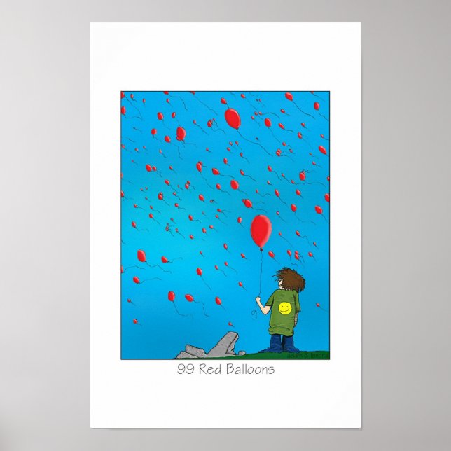 Poster 99 Ballons rouges (Devant)