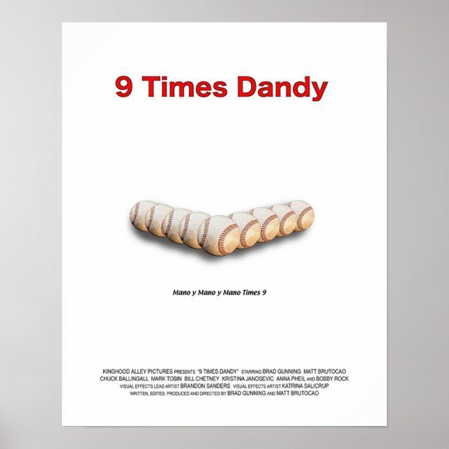 Poster 9 fois Dandy (Devant)