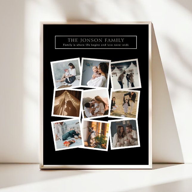Poster 9 Photo Famille Collage (Créateur téléchargé)