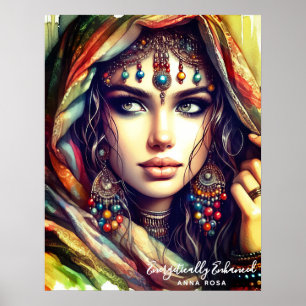 Poster *~* A100 Psychic Boho Gypsy Fortune Teller 4