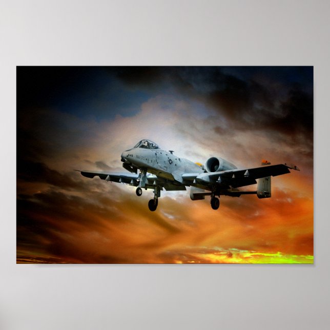 Poster A10 Thunderbolt II (Devant)