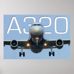 POSTER A320 AIRLINER